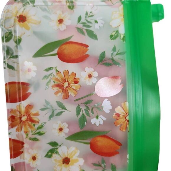 Floral silicone bag set water proof leak proof beach event clear bag - Picture 4 of 10